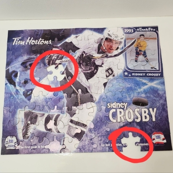 Tim Hortons Sidney Crosby 100-Piece Jigsaw Puzzle & Tin Box - Picture 15 of 16